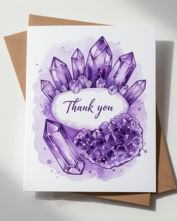 Crystal Thank You Card