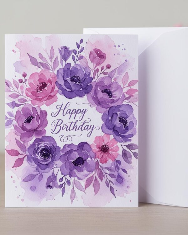 Floral Birthday Card