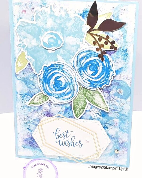 Best Wishes, Art inked Blue