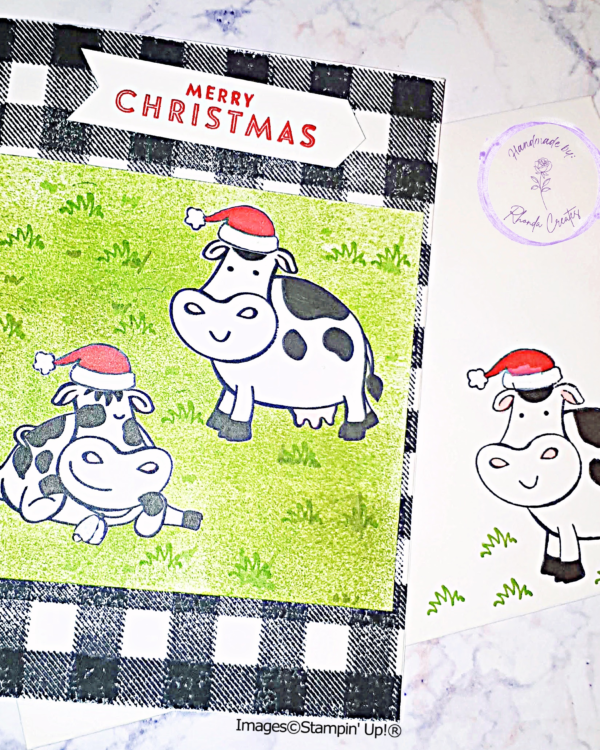 Black & White Christmas Cows