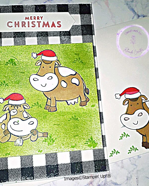 Brown & White Christmas Cows