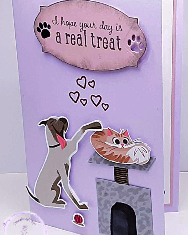 Cat Stand w Dog