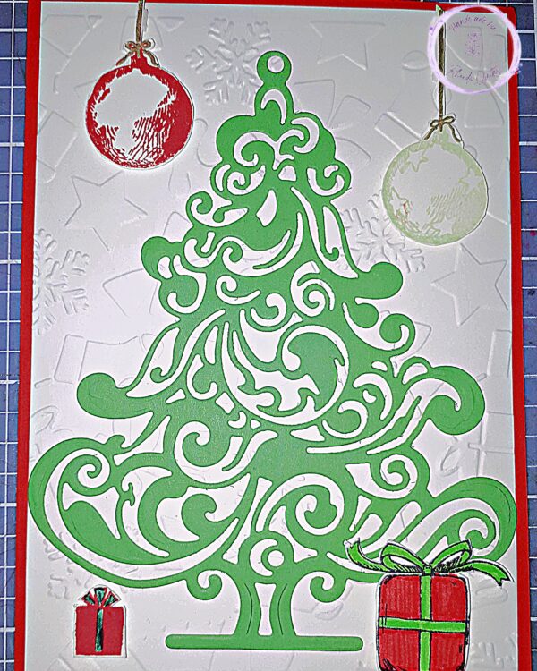 Fancy Christmas Tree, Embossed