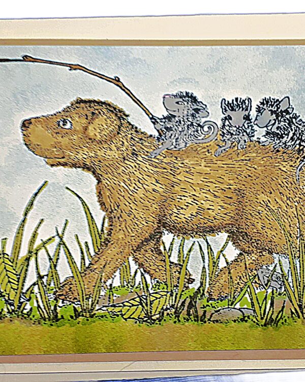 Fishing Mice on Pup's Back