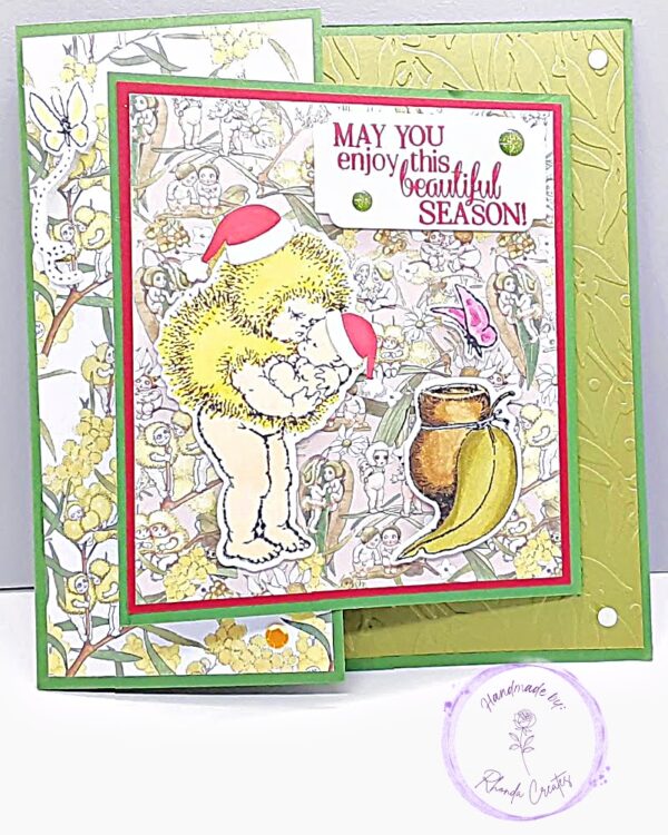 Tri fold Babies Christmas, Gumnut