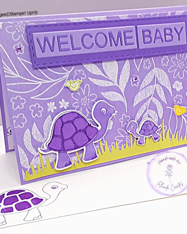Welcome Baby Turtles Purple